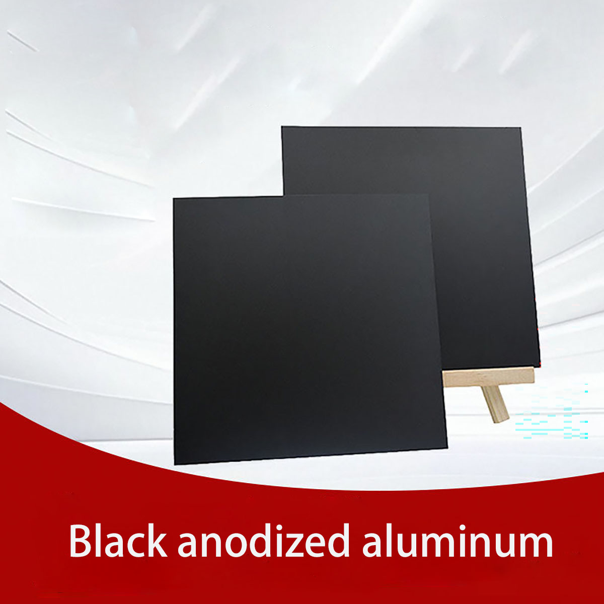 Commercial Uv Printing - Pelat Aluminium Hitam Anodized 0.5mm Custom