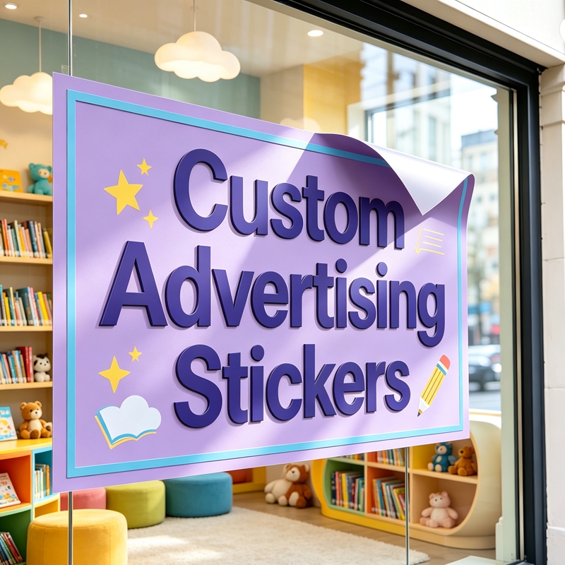 Commercial Printing Business - Stiker Branding Komersial Ukuran Kustom Premium