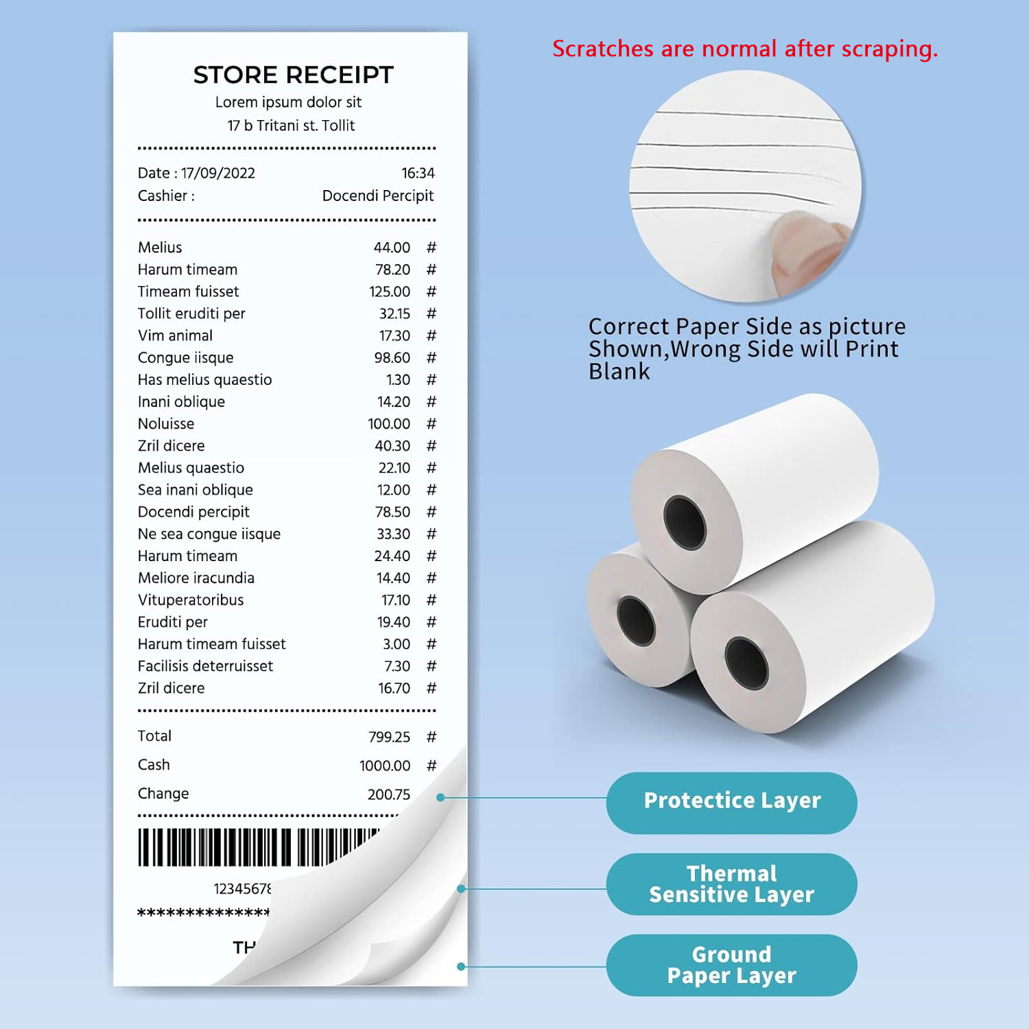 Kertas Tanda Terima Termal 80M - Commercial Printer ulasan dan harga