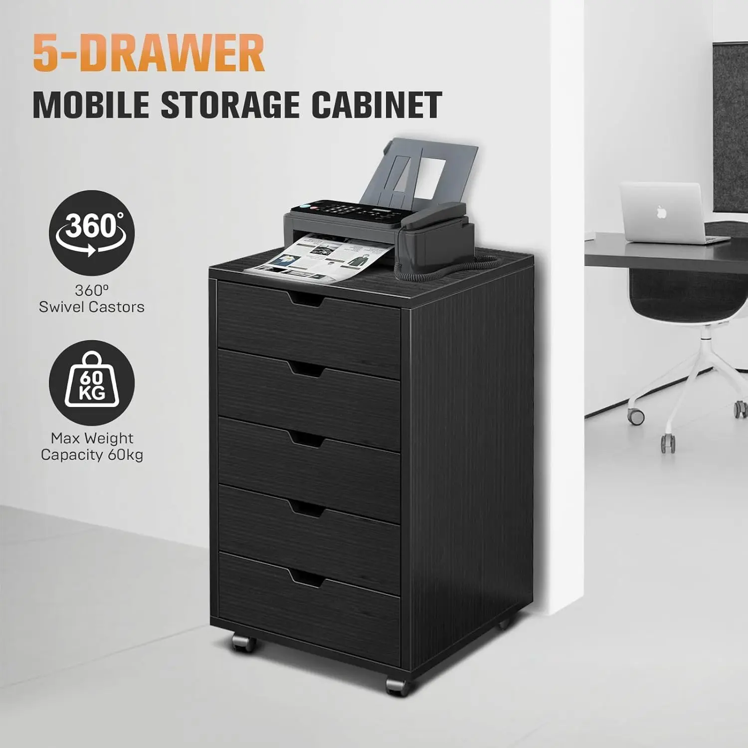 Lemari Arsip 5 Laci Mobile Pen - Commercial Printer ulasan dan harga